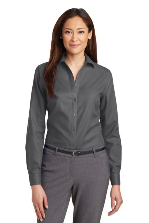 DISCONTINUED  Red House ®  Ladies Non-Iron Diamond Dobby Shirt