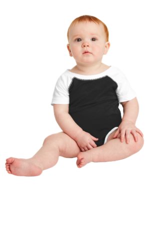 Rabbit Skins ™  Infant Baseball Fine Jersey Bodysuit