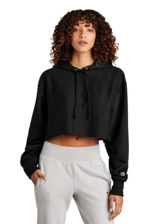 Champion  ®   Women's Reverse Weave  ®   Cropped Cut-Off Hooded Sweatshirt