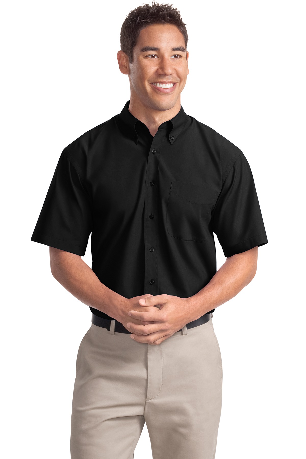 DISCONTINUED  Port Authority ®  Short Sleeve Easy Care, Soil Resistant Shirt