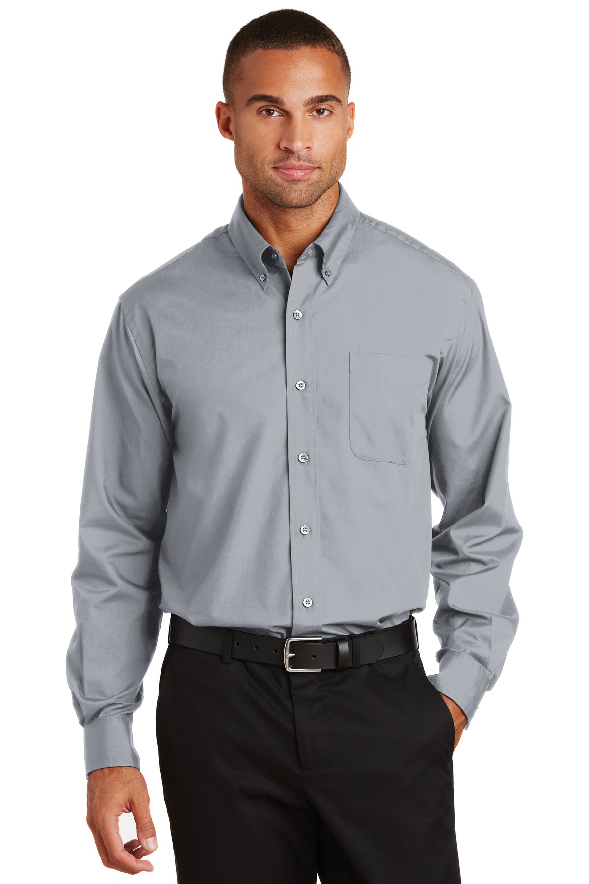 DISCONTINUED  Port Authority ®  Long Sleeve Value Poplin Shirt