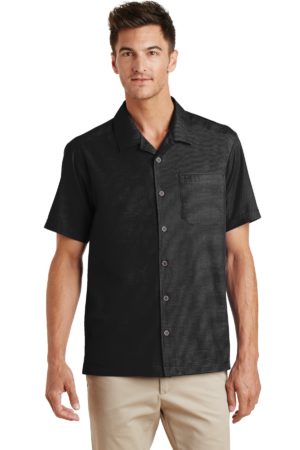 Port Authority ®  Textured Camp Shirt