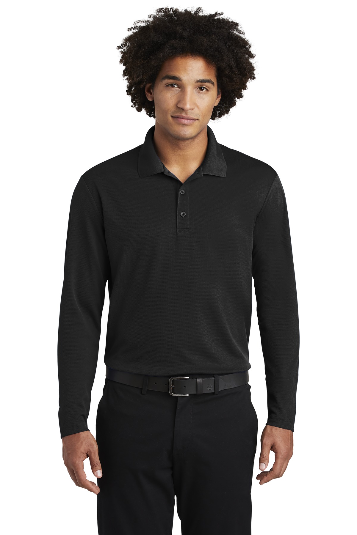 Sport-Tek  ®  PosiCharge  ®  RacerMesh  ®  Long Sleeve Polo