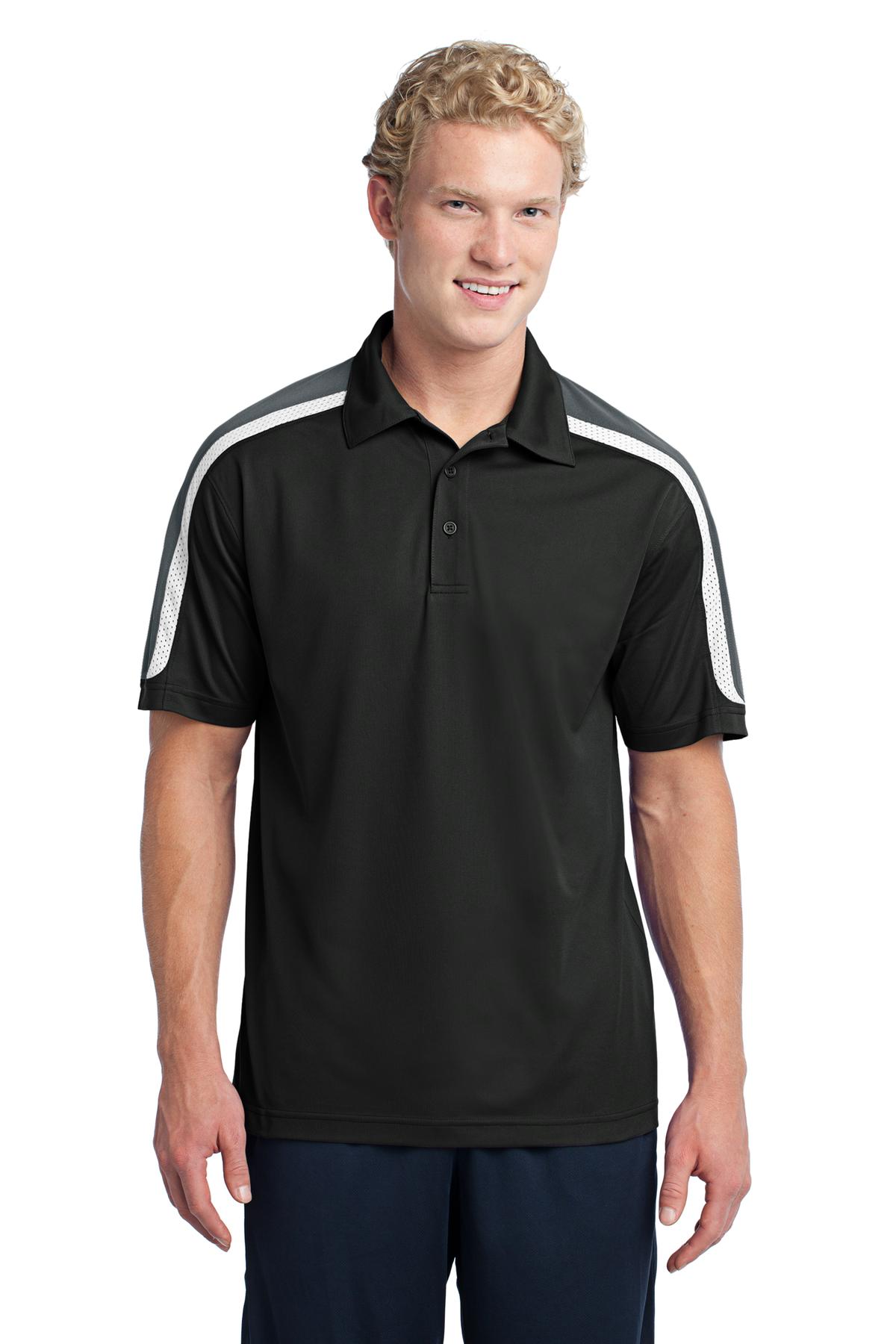 Sport-Tek ®  Tricolor Shoulder Micropique Sport-Wick ®  Polo