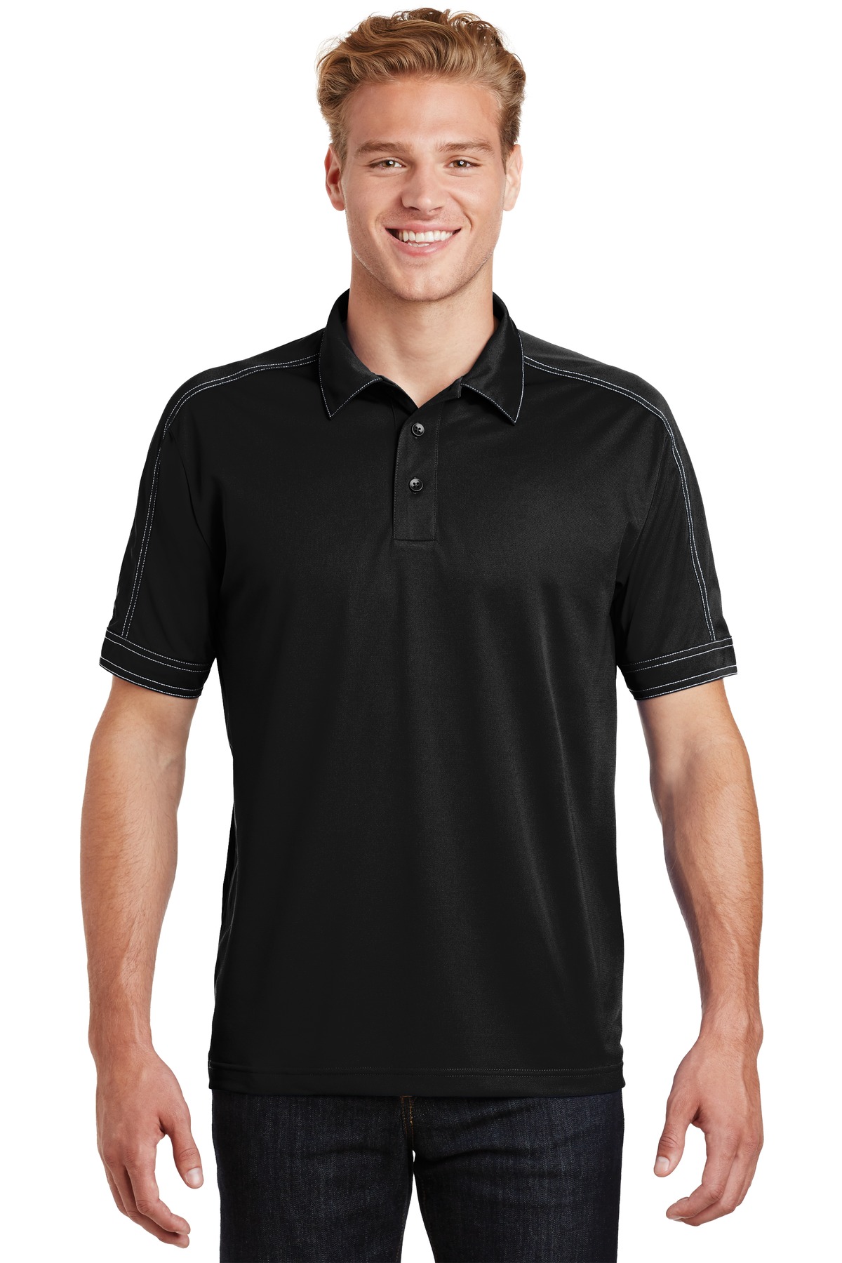 Sport-Tek ®  Contrast Stitch Micropique Sport-Wick ®  Polo