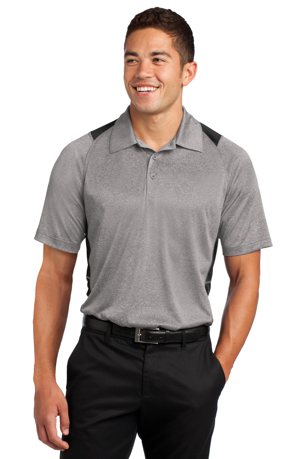 Sport-Tek ®  Heather Colorblock Contender ™  Polo