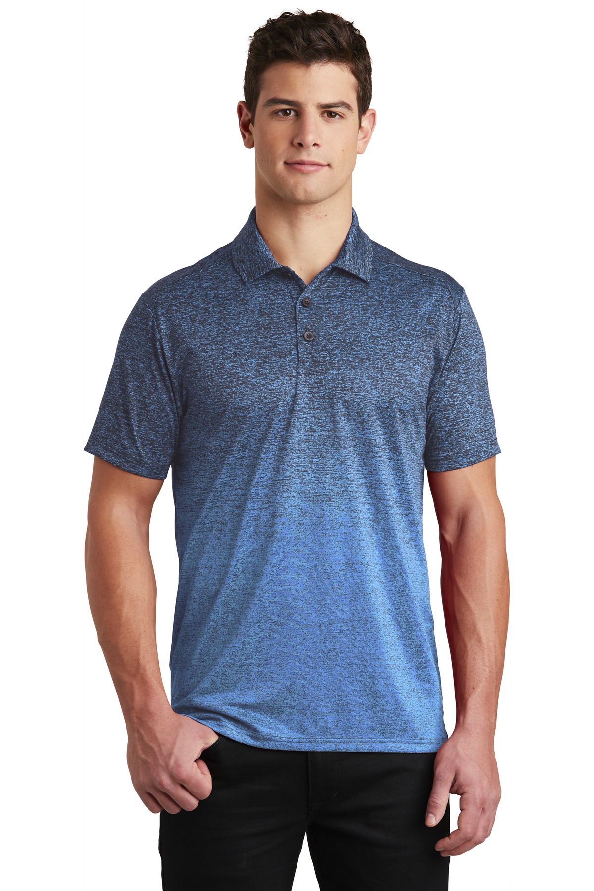 Sport-Tek  ®  Ombre Heather Polo