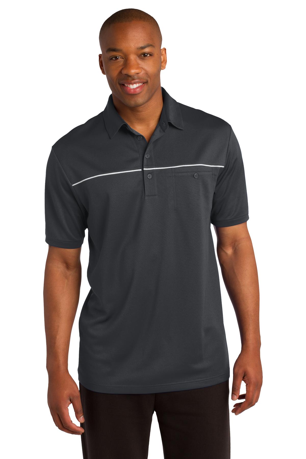DISCONTINUED  Sport-Tek ®  PosiCharge ®  Micro-Mesh Piped Polo