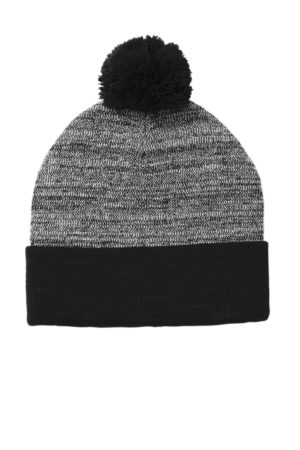Sport-Tek  ®  Heather Pom Pom Beanie