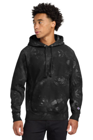 Champion  ®  Reverse Weave  ®  Scrunch-Dye Tie-Dye Hooded Sweatshirt