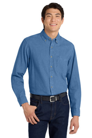 Port Authority ®  Tall Long Sleeve Denim Shirt