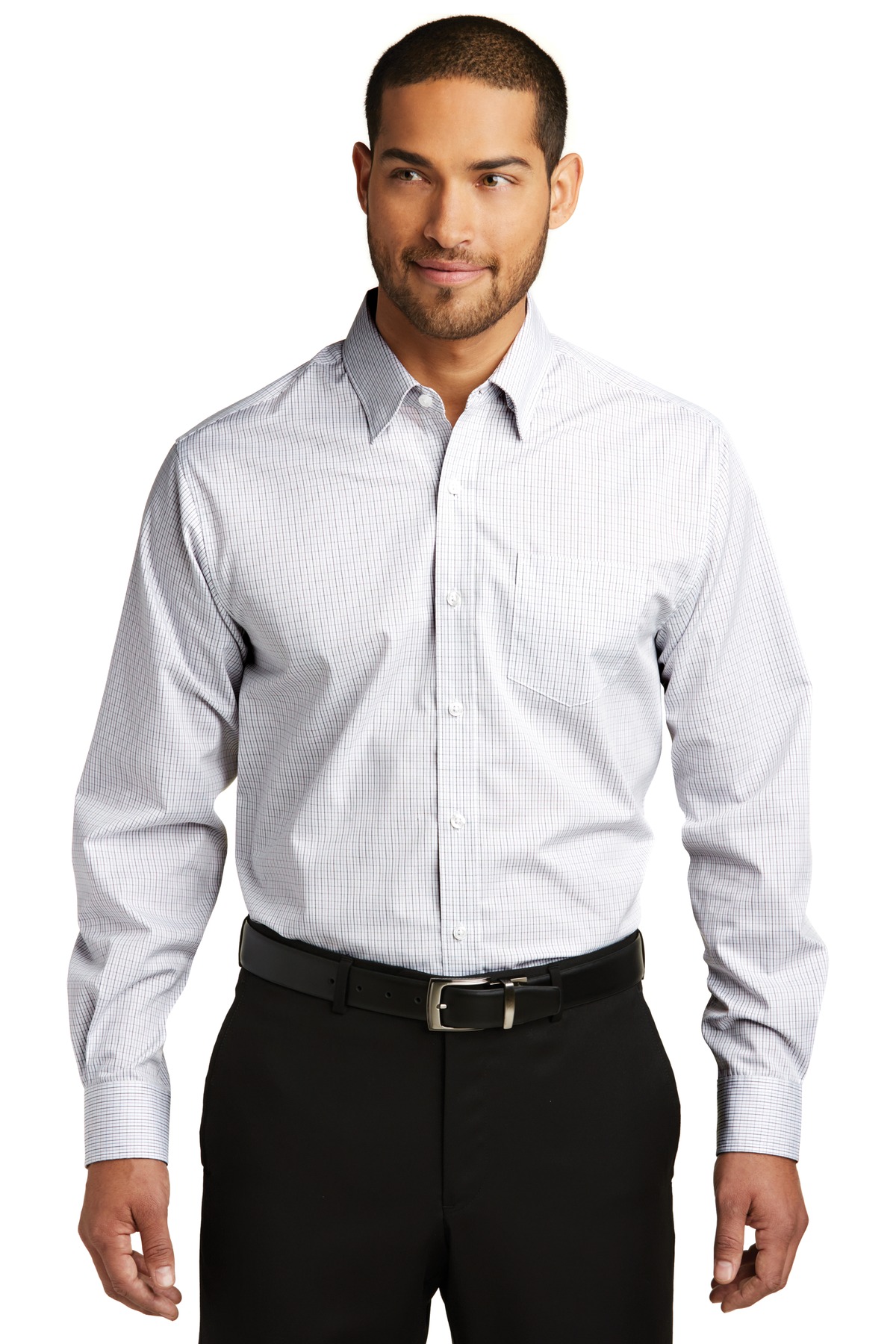 DISCONTINUED  Port Authority ®  Micro Tattersall Easy Care Shirt
