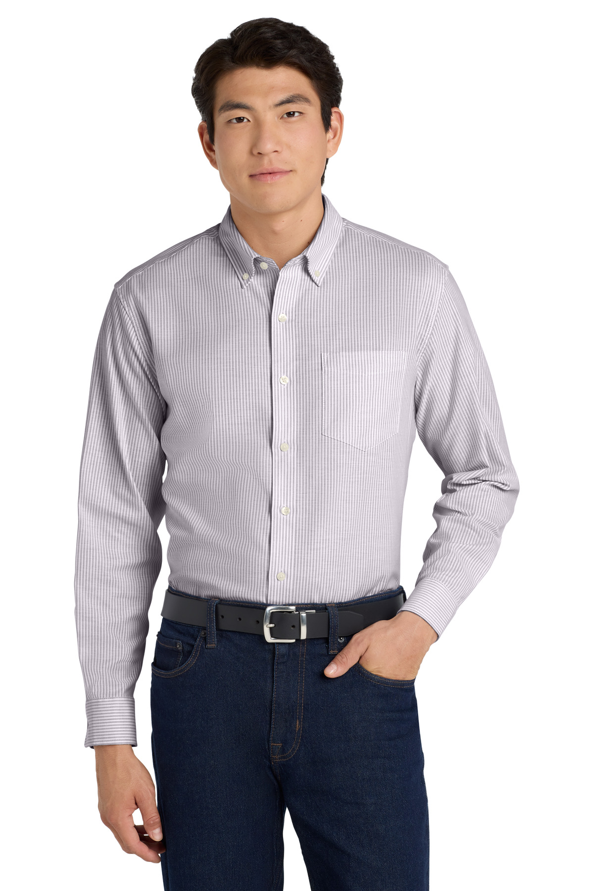 Port Authority  ®  SuperPro  ™  Oxford Stripe Shirt