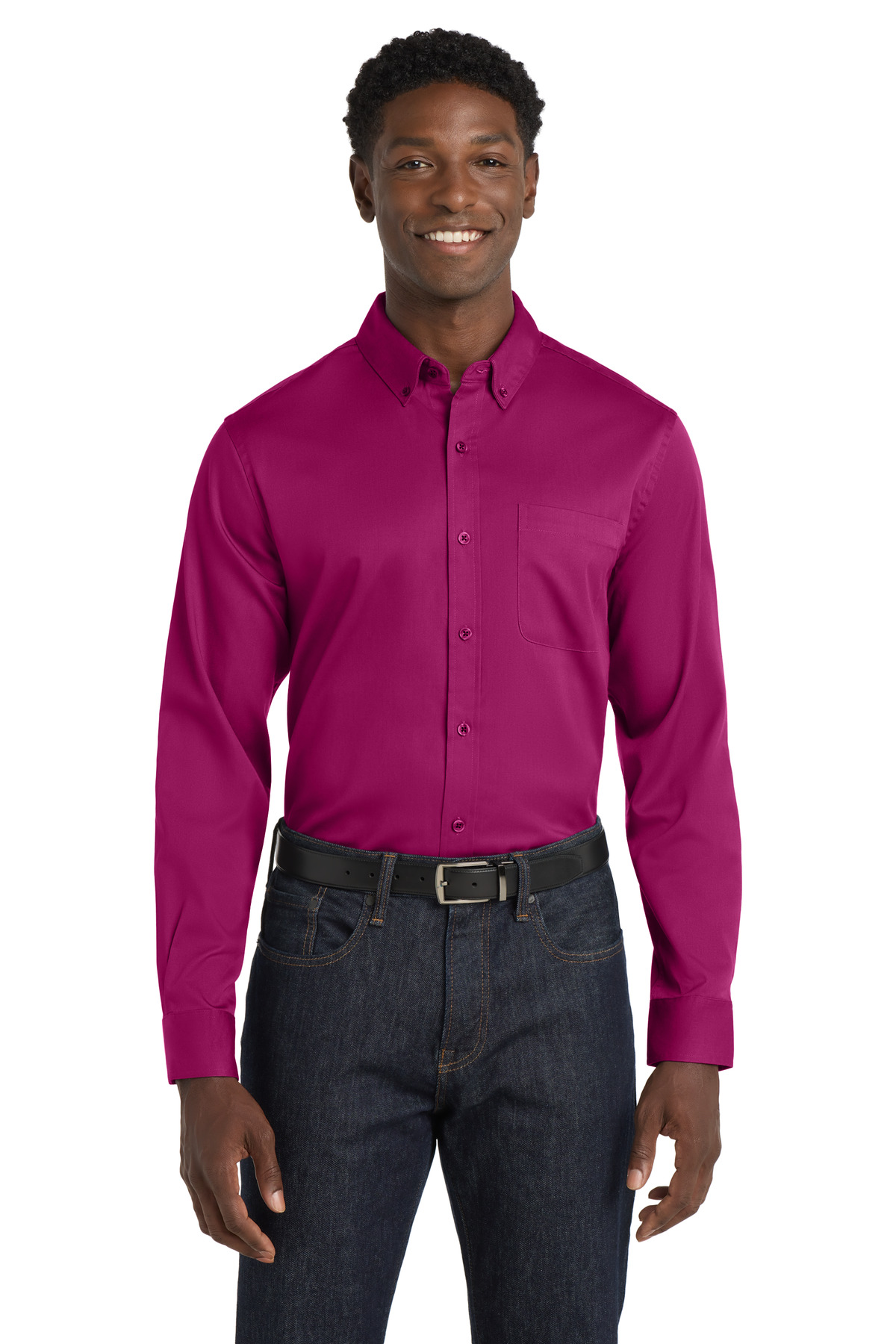 Port Authority ®  Long Sleeve SuperPro React ™  Twill Shirt