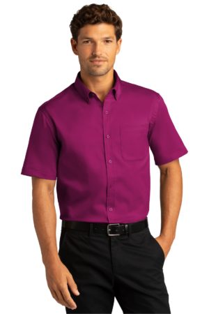 Port Authority ®  Short Sleeve SuperPro React ™  Twill Shirt