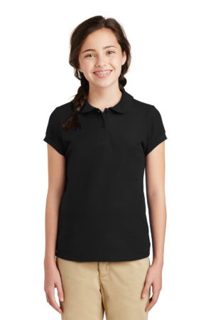 Port Authority ®  Girls Silk Touch ™  Peter Pan Collar Polo