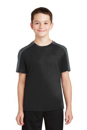 DISCONTINUED  Sport-Tek ®  Youth PosiCharge ®  Competitor ™  Sleeve-Blocked Tee