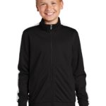 Sport-Tek  ®  Youth Tricot Sleeve Stripe Track Jacket - 