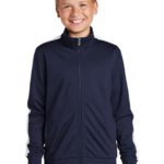 Sport-Tek  ®  Youth Tricot Sleeve Stripe Track Jacket - 