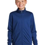 Sport-Tek  ®  Youth Tricot Sleeve Stripe Track Jacket - 