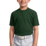 DISCONTINUED  Sport-Tek ®  Youth Short Sleeve Henley - 