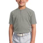 DISCONTINUED  Sport-Tek ®  Youth Short Sleeve Henley - 