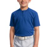 DISCONTINUED  Sport-Tek ®  Youth Short Sleeve Henley - 